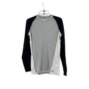 Swix RaceX Raglan Baselayer L 100% Polyester Black/Gray Mens Base Layer